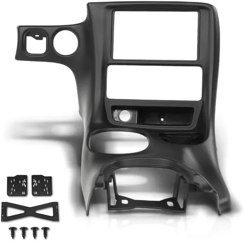 Vista 17 de PIT66 Bisel de radio para salpicadero compatible con Toyota Tacoma 1995 1996 1997, bisel de panel de tablero de instrumentos de plástico ABS negro