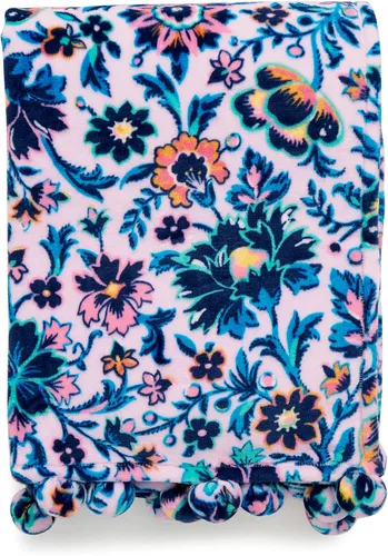 Vista 9 de Vera Bradley Manta de forro polar para mujer, manta de felpa suave para sofá, dormitorio y decoración del hogar