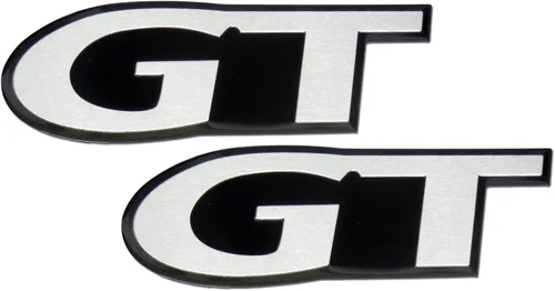 Vista 3 de GT Fender - Emblema de aluminio en relieve compatible con Ford Mustang (paquete de 2)