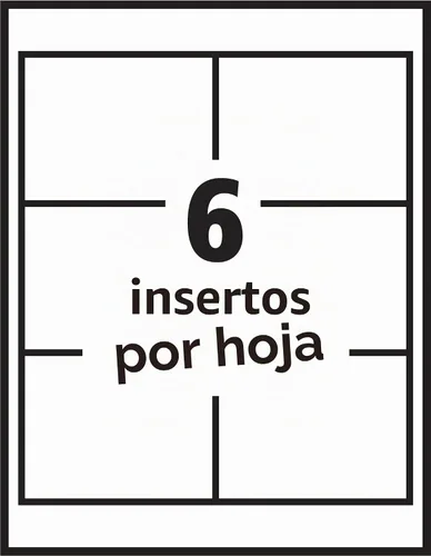 Vista 2 de Avery Insignias de nombre personalizables, 3" x 4", insertos imprimibles por láser/inyección de tinta, 100 portaetiquetas con cordones (74459)