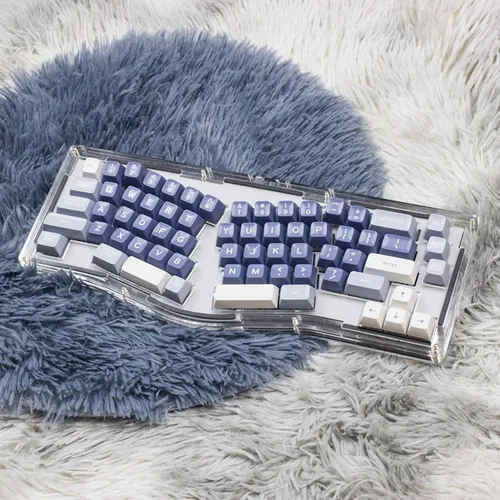 Vista 9 de Hyekit Teclado personalizado para juegos - Alice Layout 66 teclas - Compatible con QMKVia - Estructura de junta - Kit de teclado mecánico con cable