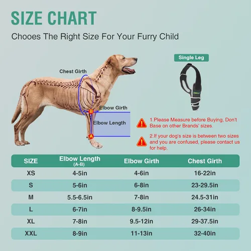Vista 6 de Protector de codo para perro para codo canino y hombro, callos de codo, llagas por presión y dislocación de hombro, coderas para perros para evitar