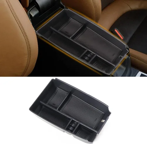 Vista 2 de Organizador de consola central compatible con Ford Escape 2020-2025 2021-2025 Ford Bronco Sport Accesorios interiores Bandeja de almacenamiento
