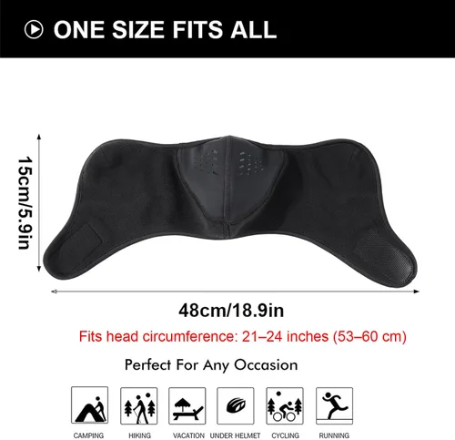 Vista 3 de WTACTFUL Balaclava Half Face Mask - Windproof, Breathable & Thermal Protection for Men & Women - for Winter Sports & Outdoors