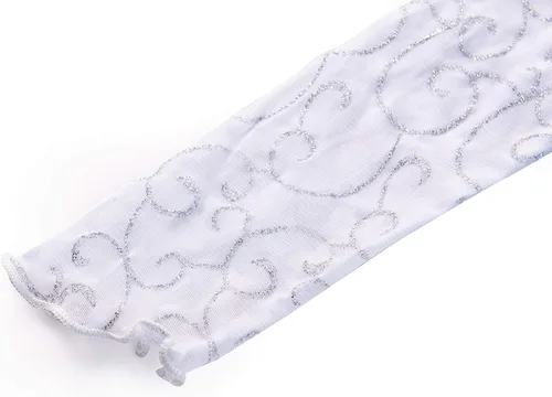 Vista 4 de Funna Disfraz de Elsa para niñas vestido de princesa con manga brillante