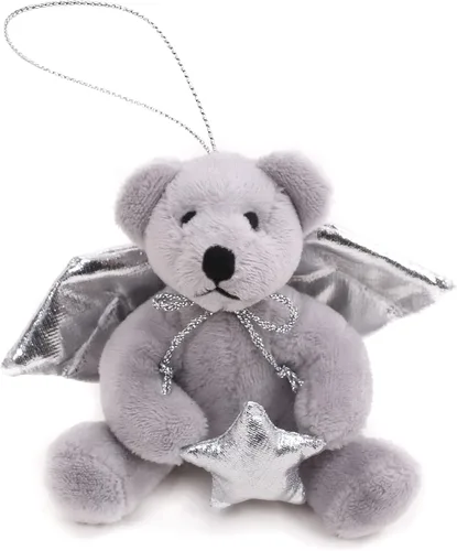 Vista 9 de Plushland Juguetes de peluche lindo oso de ángel suave, llavero de decoración, bonito regalo de cumpleaños, recuerdo de fiesta, suministros de 4