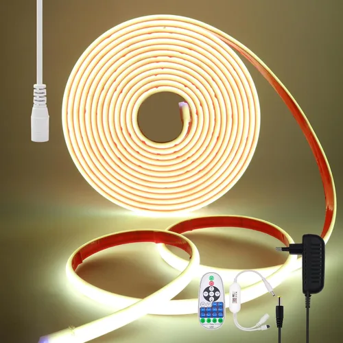 Vista 10 de KISUFU Tira de luces LED de neón COB de 12 V, IP68, impermeable, flexible, regulable, para el hogar, cocina, sala de estar, decoración de bricolaje