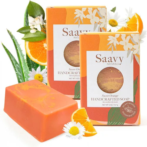 Vista 12 de Saavy Naturals Barras de jabón corporal hechas a mano, rosa búlgara, hidratante para mujeres, fórmula vegana orgánica, espuma cremosa sin residuos