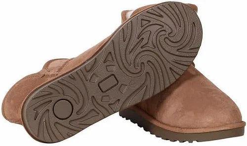 Vista 6 de Kirkland Signature Botas de piel de oveja con borde festoneado para mujer