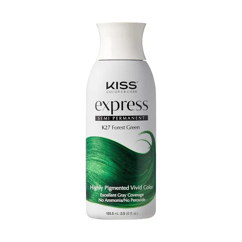 Vista 9 de Kiss Express Color de cabello semipermanente – Tinte vívido y altamente pigmentado para cabello vibrante, fórmula suave, cobertura de canas, pH