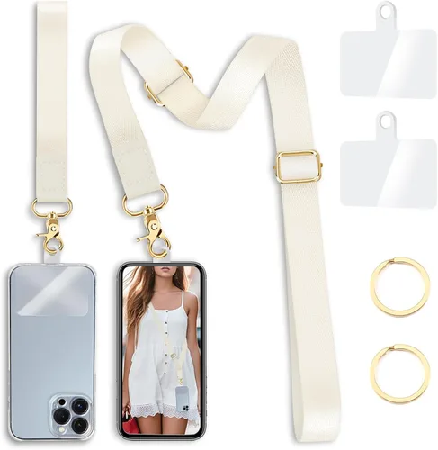 Vista 13 de Yonlevres Cordón para Teléfono con Correa de Muñeca Cruzada, Cordón para Teléfono Celular Be Kind para Alrededor del Cuello, Correa Ajustable
