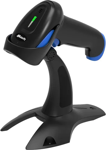Vista 10 de Alacrity Escáner de Código de Barras Inalámbrico 2D 1D con Soporte, Conectividad 3 en 1 Bluetooth 2.4G Inalámbrico USB con Cable, Lector de Código