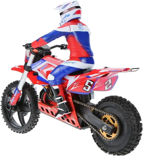 Vista 6 de SR5 1/4 Escala Super Rider RC motocicleta sin escobillas RTR escala 1/4 Dirt Bike Super estabilizador eléctrico RC motocicleta