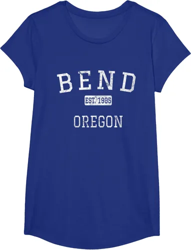 Vista 28 de Bend Oregon OR Camiseta vintage, Negro