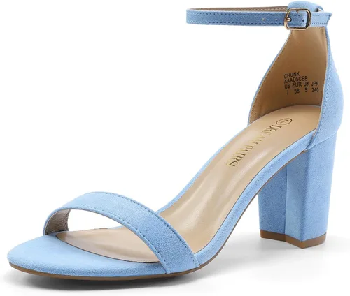Vista 24 de DREAM PAIRS - Sandalias de tacón grueso y bajo para mujer