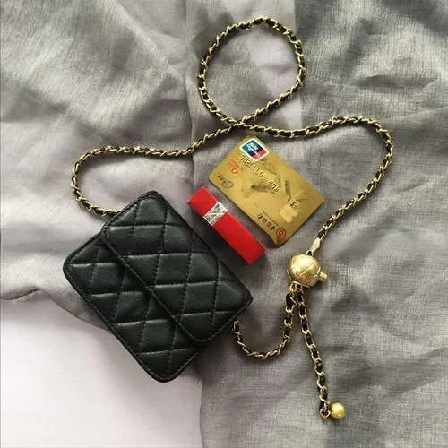 Vista 6 de Mini bolso de cintura para mujer, bolso de cintura pequeño de moda para mujer, accesorios Y2K de moda, Negro -, Compacto, moderno