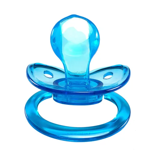 Vista 4 de LittleForBig BigShield - Juego de chupetes brillantes para adultos, color azul y morado Azul y púrpura