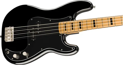 Vista 4 de Squier Classic Vibe 70s Precision Bass, negro, diapasón de arce