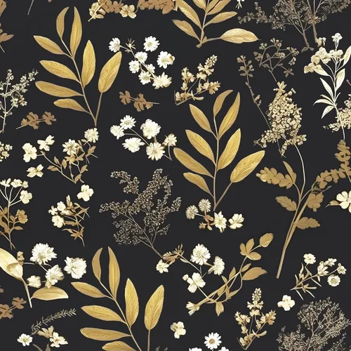 Vista 13 de Papel pintado floral dorado negro para pelar y pegar, papel pintado de hojas boho, papel de contacto botánico para gabinetes, vinilo autoadhesivo