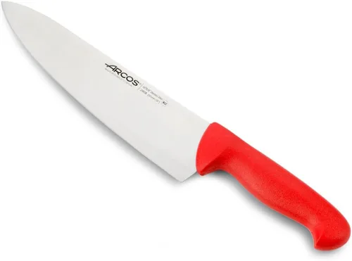 Vista 9 de Arcos Cuchillo de chef de acero inoxidable nitrum de 8 pulgadas y hoja de 7.874 in. Cuchillo de cocina profesional multiusos. Mango ergonómico
