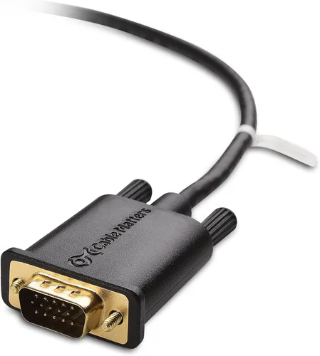 Vista 4 de Cable Matters Cable Mini DisplayPort a VGA (cable Mini DP a VGA) en negro de 6 pies - Compatible con Thunderbolt y Thunderbolt 2
