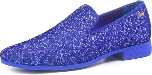 Vista 32 de UUBARIS Mocasines de vestir para hombre de esmoquin, zapatos sin cordones