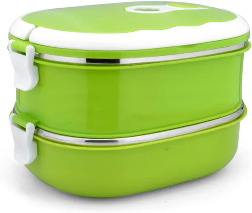 Vista 12 de VALINK Lonchera para alimentos calientes, lonchera rectangular portátil de acero inoxidable aislado para almacenamiento de alimentos para acampar al