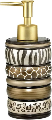 Vista 12 de Zahari Home Aubury - Elegante juego de dispensador de jabón, diseño moderno de impresión para cocina y baño, bomba de loción, jabón para platos