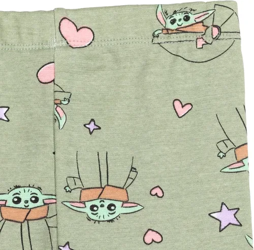 Vista 4 de STAR WARS The Child - Conjunto de camiseta y leggings para niñas pequeñas