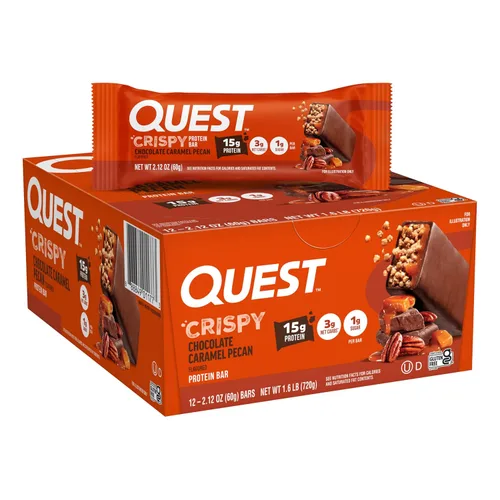 Vista 21 de Quest Nutrition - Barra de proteína crujiente para pastel de cumpleaños, 0.67 onzas de proteína, 0.04 oz de azúcar, 0.07 oz de carbohidratos netos