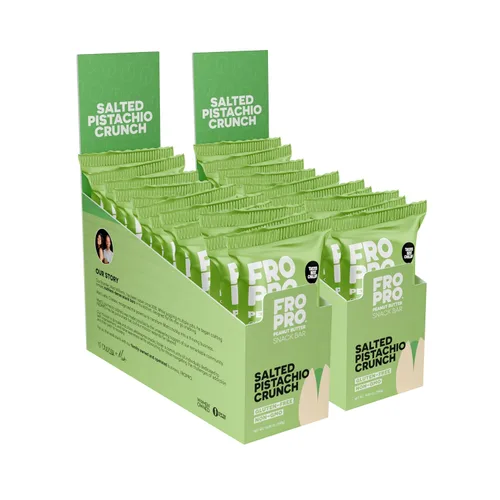Vista 33 de FROPRO Barras de proteína vegetal – Barras de proteínas a base de plantas, totalmente naturales, sin gluten, lácteos y soja, barras altas