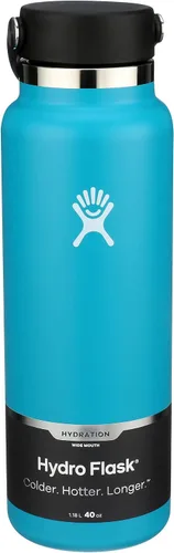 Vista 11 de Hydro Flask Black de boca ancha con tapa Flex de 64 onzas