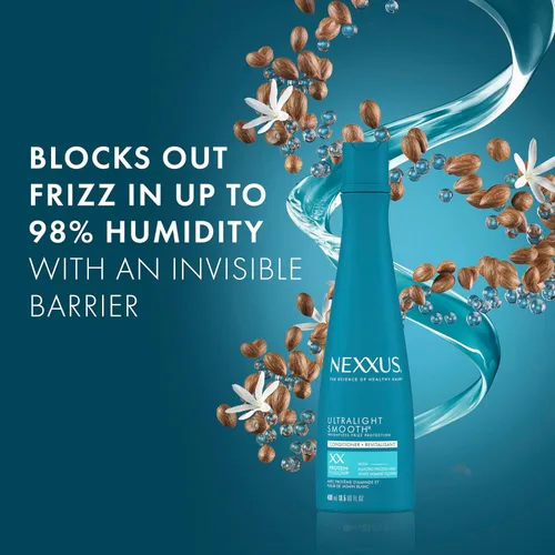 Vista 4 de Nexxus Acondicionador suavizante ultraligero y cabello encrespado para cabello seco alimentado por tecnología de deflector de encrespamiento
