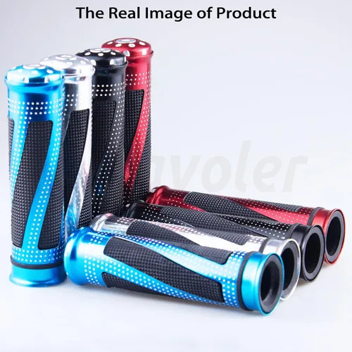 Vista 6 de Empuñaduras universales para manillar de motocicleta para motocicletas con agarre izquierdo de 7/8 pulgadas y 1 pulgada derecha, disponibles en una