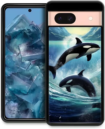 Vista 19 de Funda compatible con Google Pixel 8A, diseño de oso de bosque de otoño, diseño increíble a prueba de golpes, antiarañazos, carcasa trasera de Oso