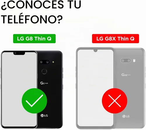 Vista 2 de ENCASED Armadura delgada para LG G8 ThinQ caso (ajuste delgado) cubierta de agarre flexible - negro
