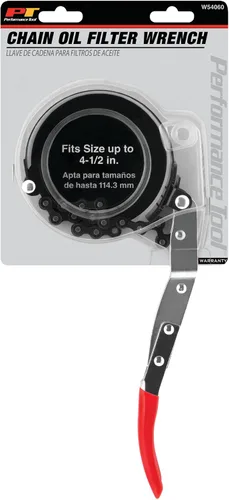 Vista 6 de Performance Tool W54060 Llave de filtro de cadena/banda, llave de cadena 2-3/4 a 4-1/2 pulgadas