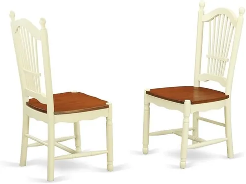 Vista 4 de Atlin Designs Juego de mesa y silla de comedor de madera de 7 piezas en color cereza