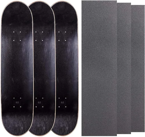 Vista 34 de Cal 7 Tablas de patineta de arce en blanco con cinta de agarre (paquete de 3, combinaciones)