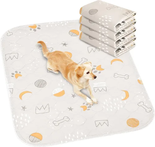 Vista 12 de UPSKY Almohadillas Lavables para Orina para Perros Paquete de 4 de 18" x 24" Almohadillas Reutilizables para Cachorros Impermeables Almohadillas