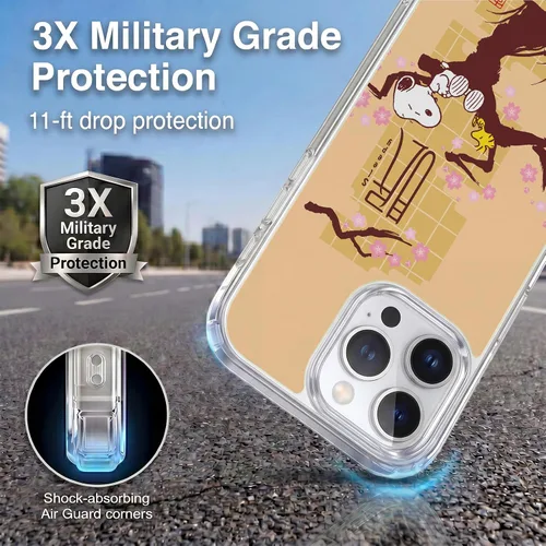 Vista 219 de Carcasa de gel para iPhone 7 Plus/iPhone 8 Plus, diseño de Snoopy Oriental de Peanuts, Badges