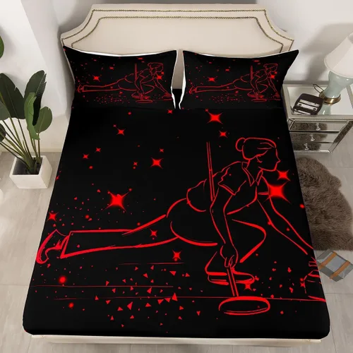 Vista 7 de Erosebridal Sábana bajera ajustable de béisbol tamaño individual, juego de cama de juegos deportivos para niños, niñas, adolescentes y adultos