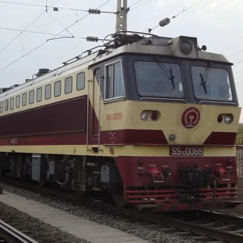 Vista 6 de Juego de tren eléctrico, locomotora de vapor eléctrica de aleación SS7C con vagones de pasajeros y pista larga, modelo realista con luces, sonidos