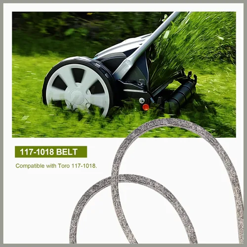 Vista 3 de Correa de transmisión para cortacésped 117-1018 de 3/8 pulgadas x 32 3/8 pulgadas, repuesto para cortacésped reciclador Toro de 22 pulgadas 20330