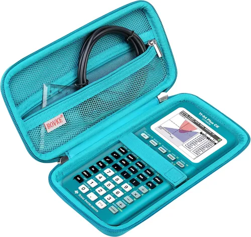 Vista 12 de BOVKE Estuche Duro de Viaje para Calculadora Gráfica Texas Instruments TI-84 Plus CE/TI-84 Plus/TI-83 Plus CE/TI-83 Plus/Casio fx-9750GIII, Bolsillo