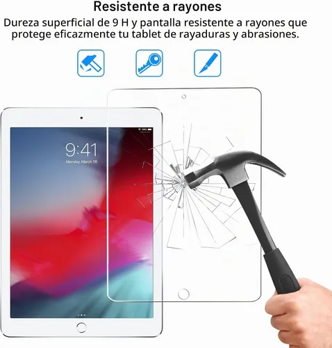 Vista 4 de SIBEITU Protector de pantalla para iPad Mini 5/4ª generación, dureza 9H, protector de película de vidrio templado de 7.9 pulgadas (paquete de 2)