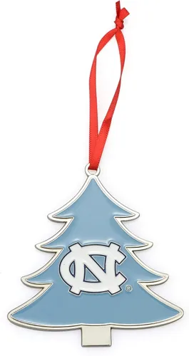 Vista 24 de Alabama Crimson Tide Circle Logo Árbol en forma de adorno de Navidad de metal
