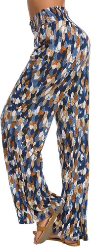 Vista 4 de Urban CoCo - Pantalones de estilo Palazzo y bohemios para mujer pantalones de pierna ancha
