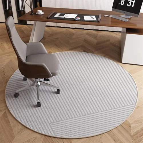 Vista 21 de Tapete para silla de oficina para suelo de madera dura, computadora, videojuegos, protector de piso, tapete redondo de protección de azulejos de A1