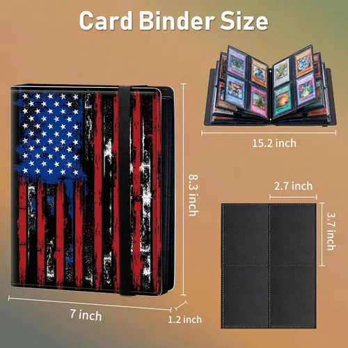 Vista 2 de Carpeta para tarjetas intercambiables, 4 bolsillos para tarjetas intercambiables, 160 bolsillos de doble cara, funda para tarjetas